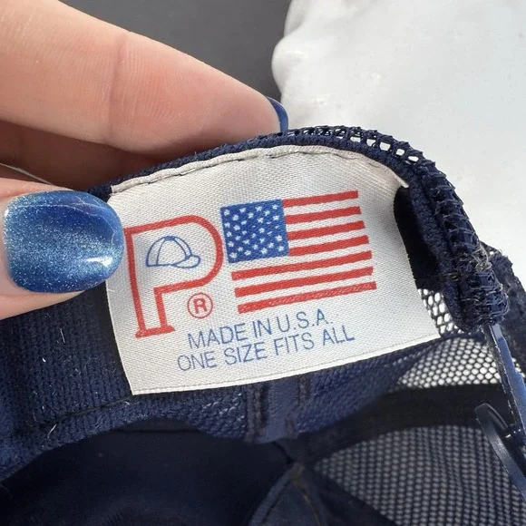 Vintage American Flag These Colors Don't Run Hat SnapBack Cap USA Desert Storm - Picture 10 of 15